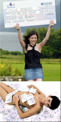 Callie Rogers youngest uk lottery winner